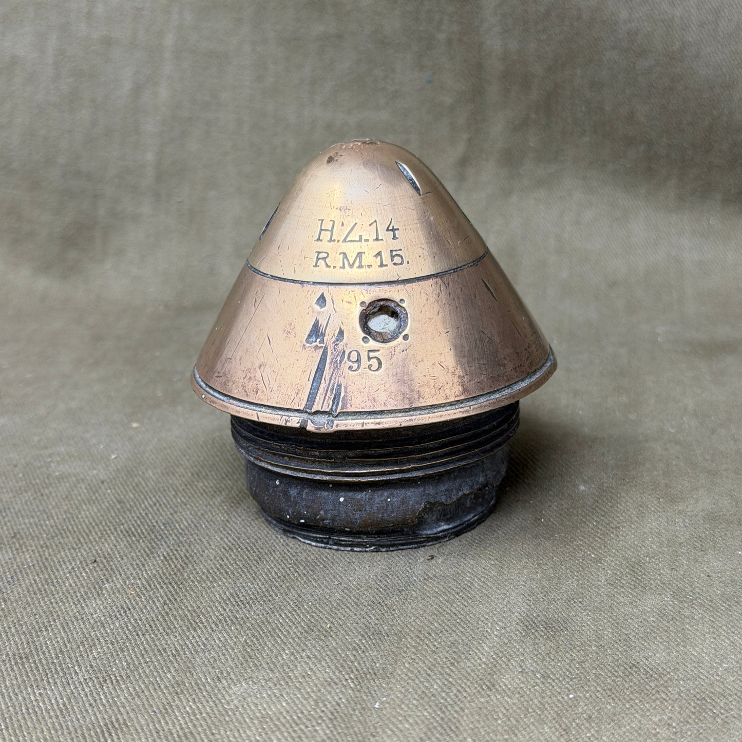 WW1 German H.Z.14 Artillery Fuze – 1915 – Original Inert