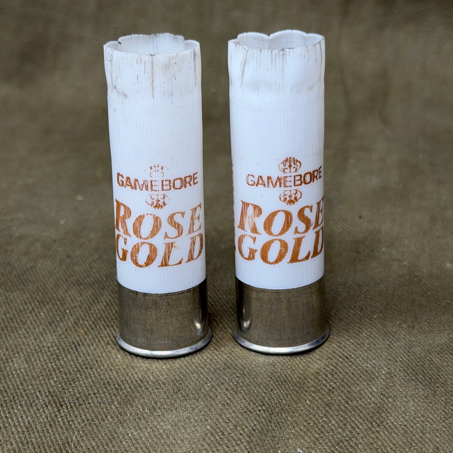 Gamebore Rose Gold 12 Bore Shotgun Cartridge Cases – Pair – Inert