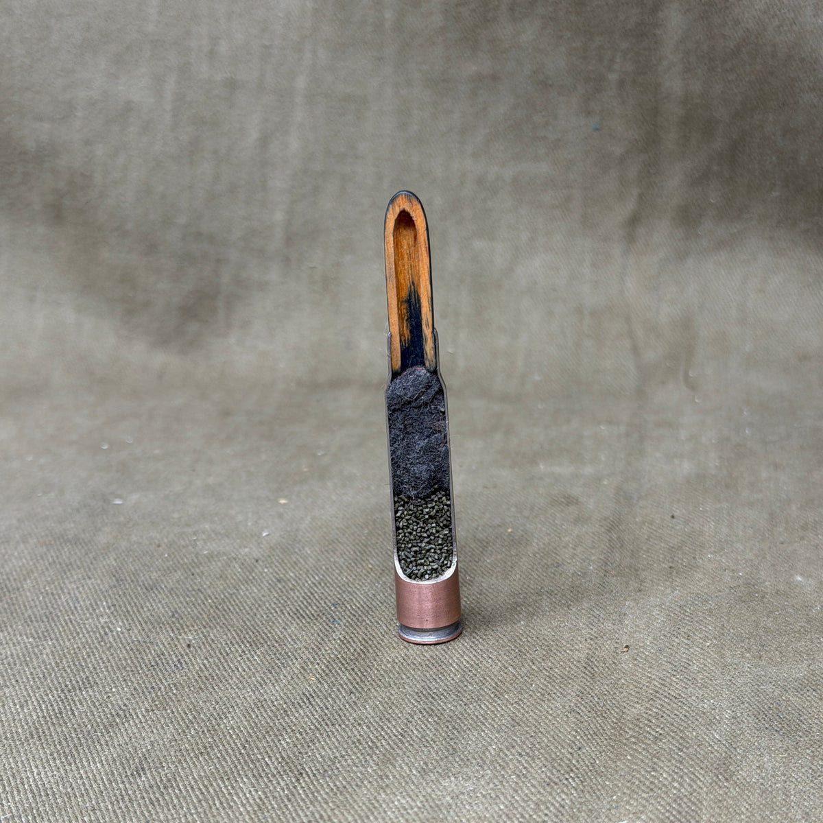 Original WW1 German 7.92mm Mauser Cutaway Cartridge – Spandau June 1918 – Sectioned Display