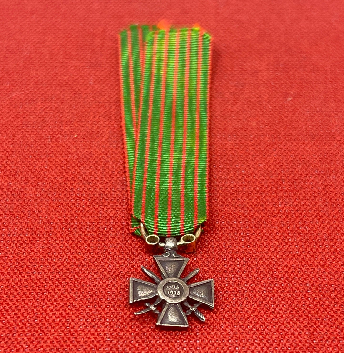 WW1 Miniature Croix De Guerre with Diamonds