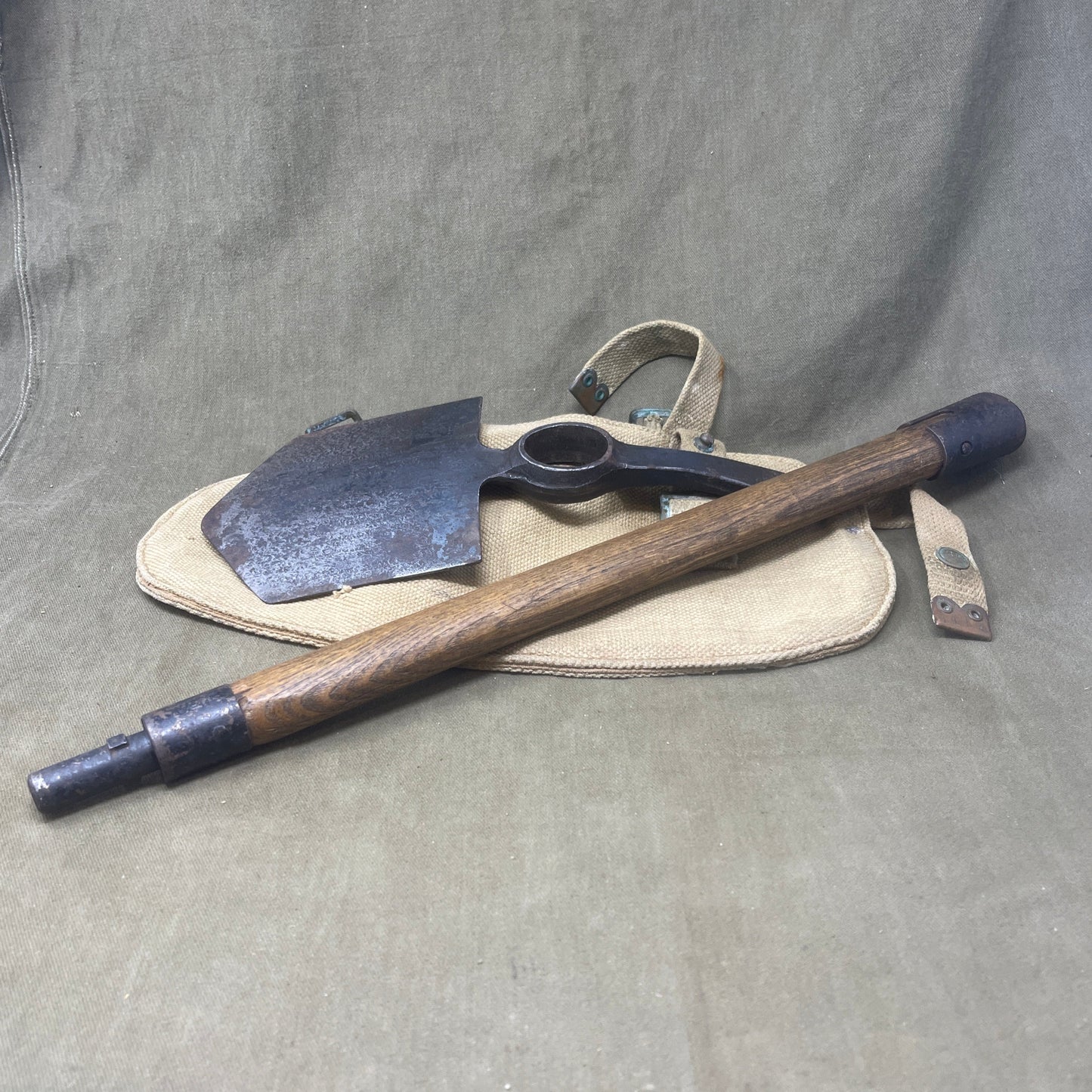 1937 Pattern Entrenching Tool WW2 Dated with Carrier