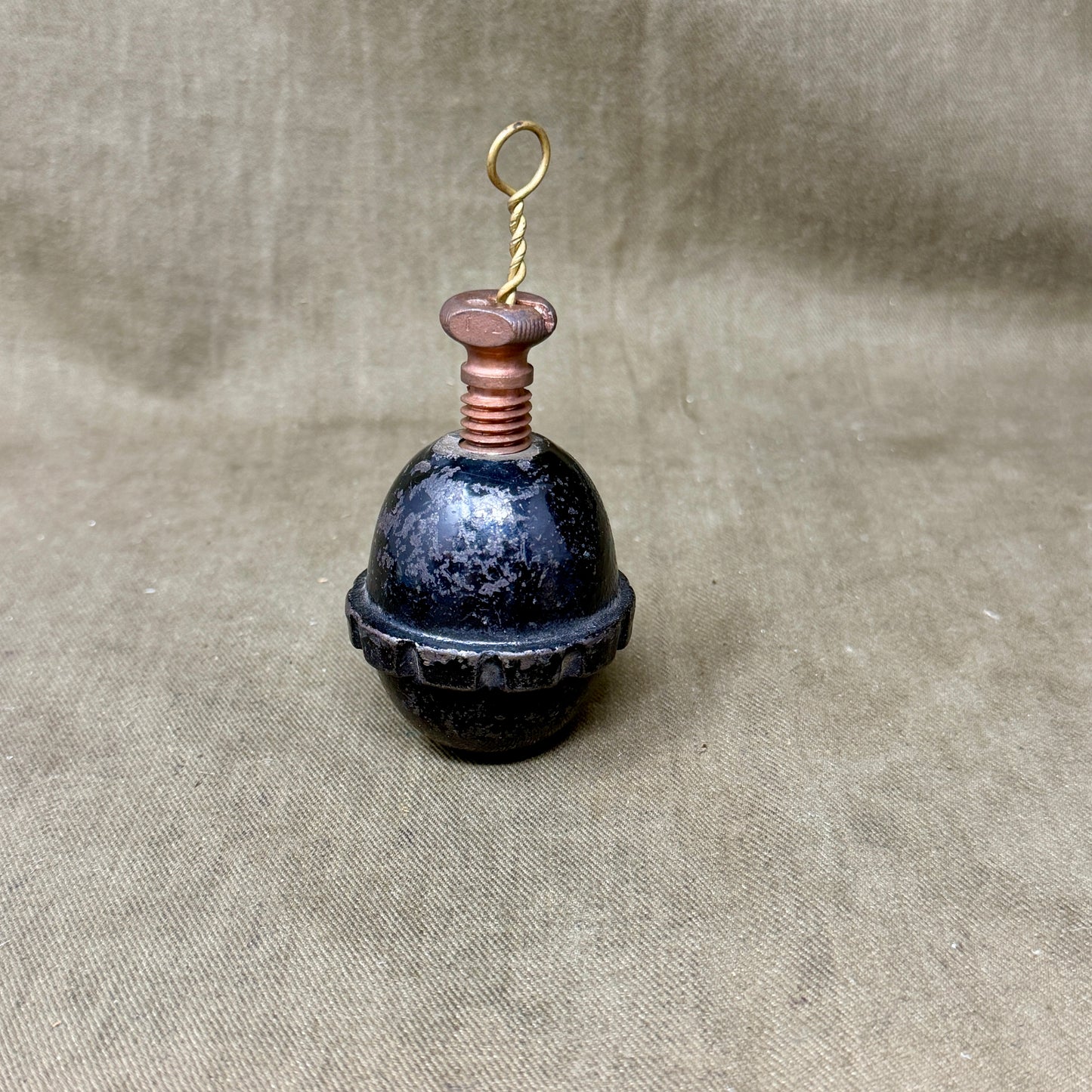 Original WWI German M1917 Eierhandgranate Egg Grenade – Inert – Complete Fuse