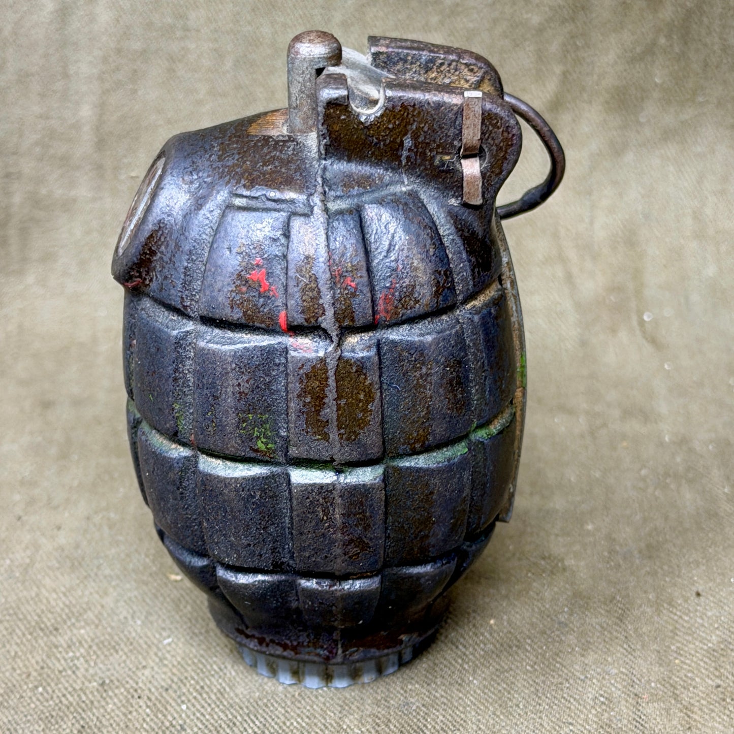 Original British No.36M Mk I Mills Bomb Hand Grenade – Complete Inert Example