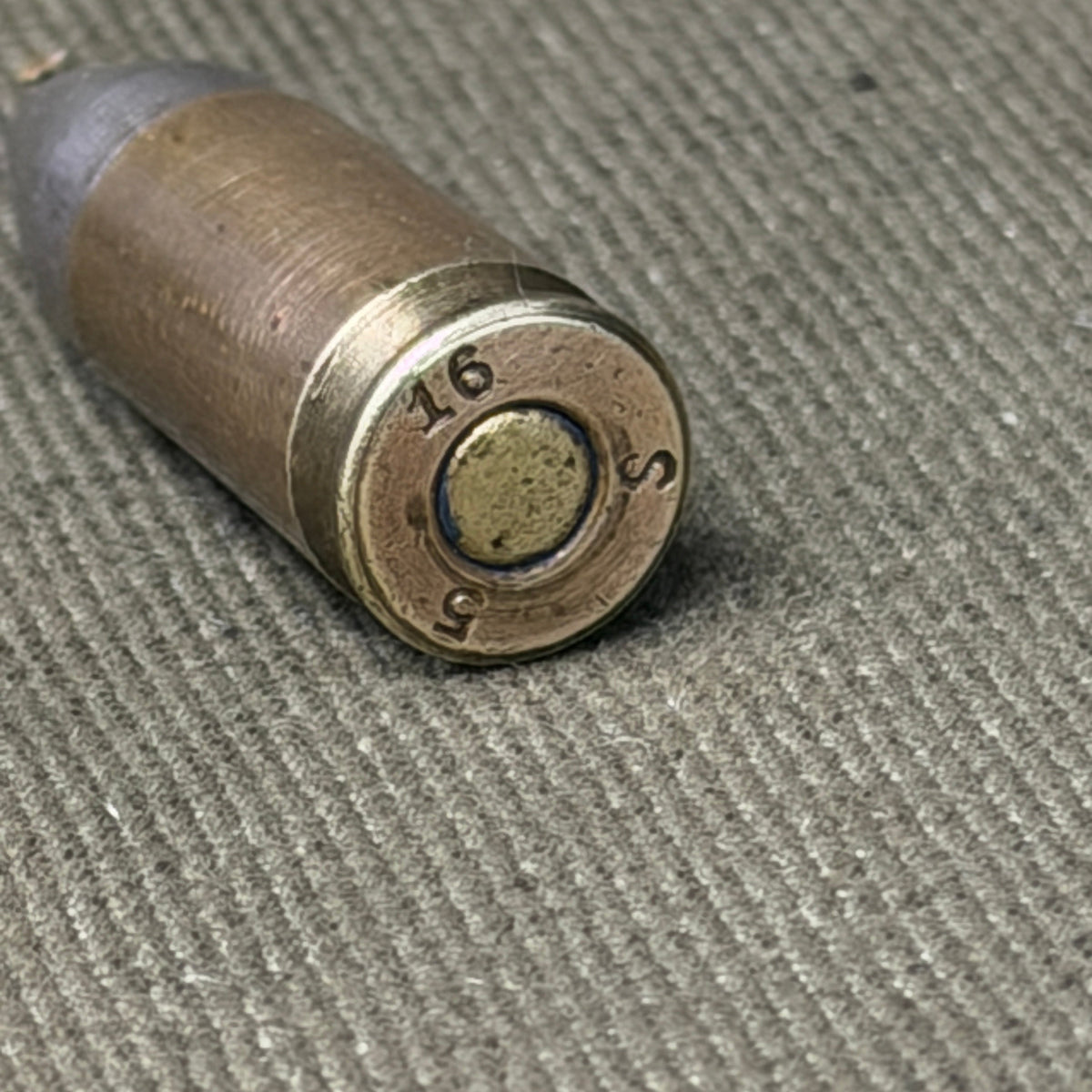 WW1 German 9mm Parabellum P08 – Spandau May 1916 – Inert