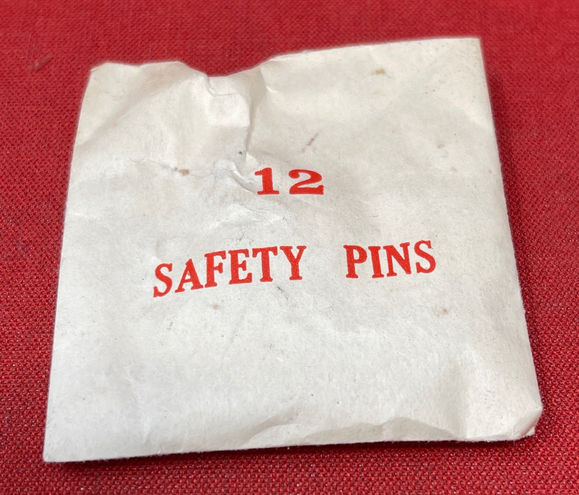 Vintage Unopened Packet of  WW2 Safety Pins  