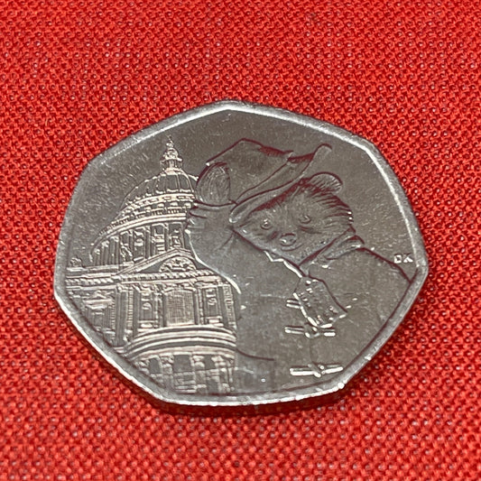 Paddington Bear at St.Pauls Cathedral Fifty Pence 