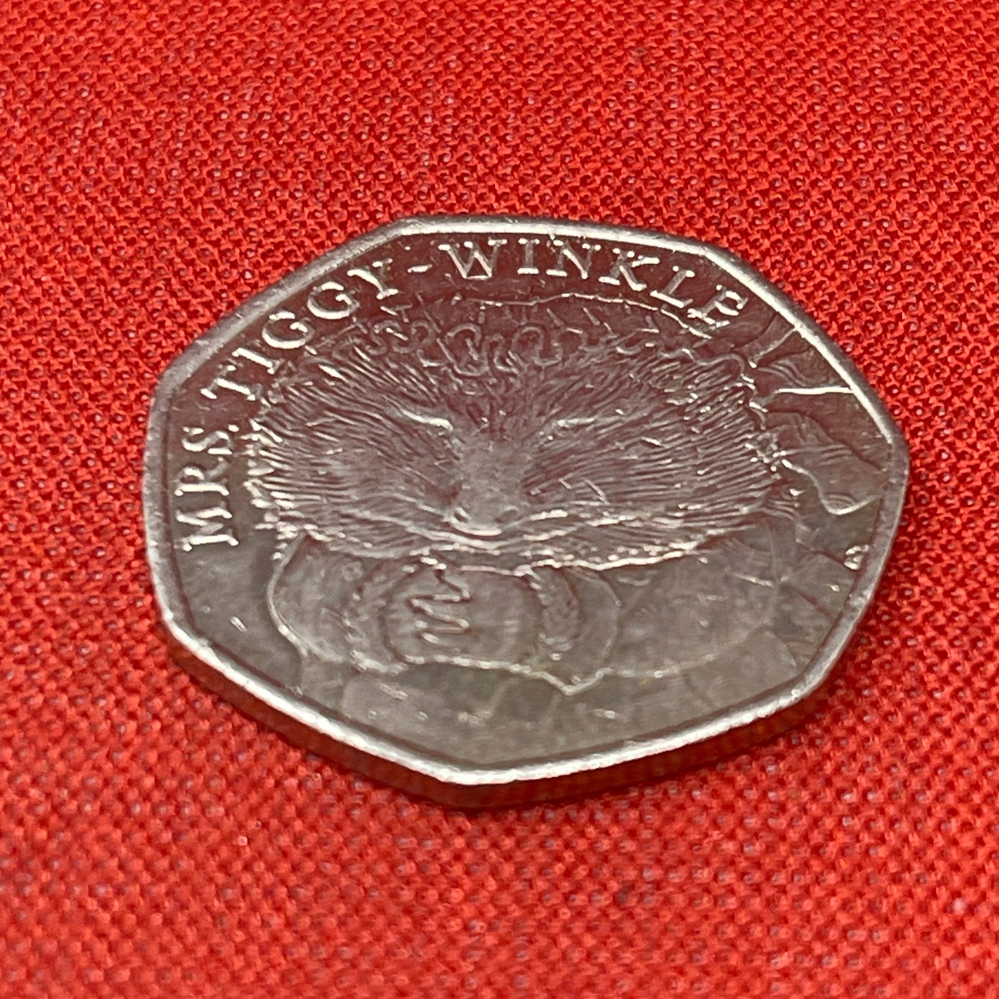 2016 Mrs Tiggy-Winkle 50p Fifty Pence Coin - Circulated