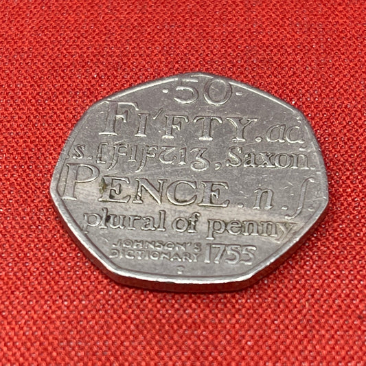 Plural of Penny 50p and the Saxon 50p. Circulated