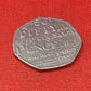 Plural of Penny 50p and the Saxon 50p.