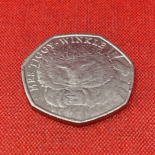 2016 Mrs Tiggy-Winkle 50p Fifty Pence Coin - Circulated