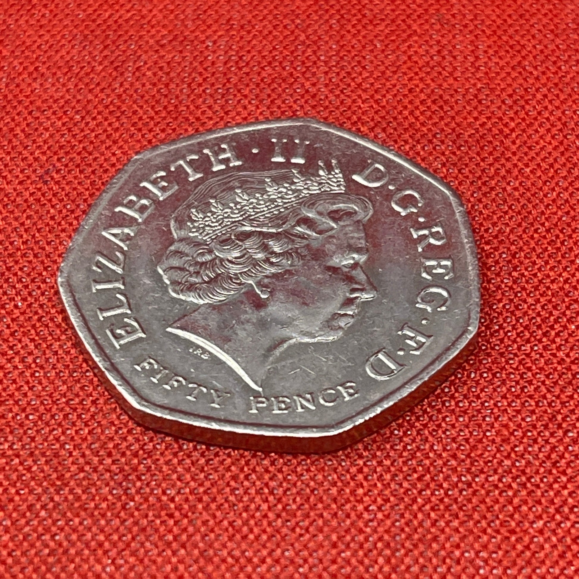 2014 Glasgow Commonwealth Games 50p coin celebrating the Games