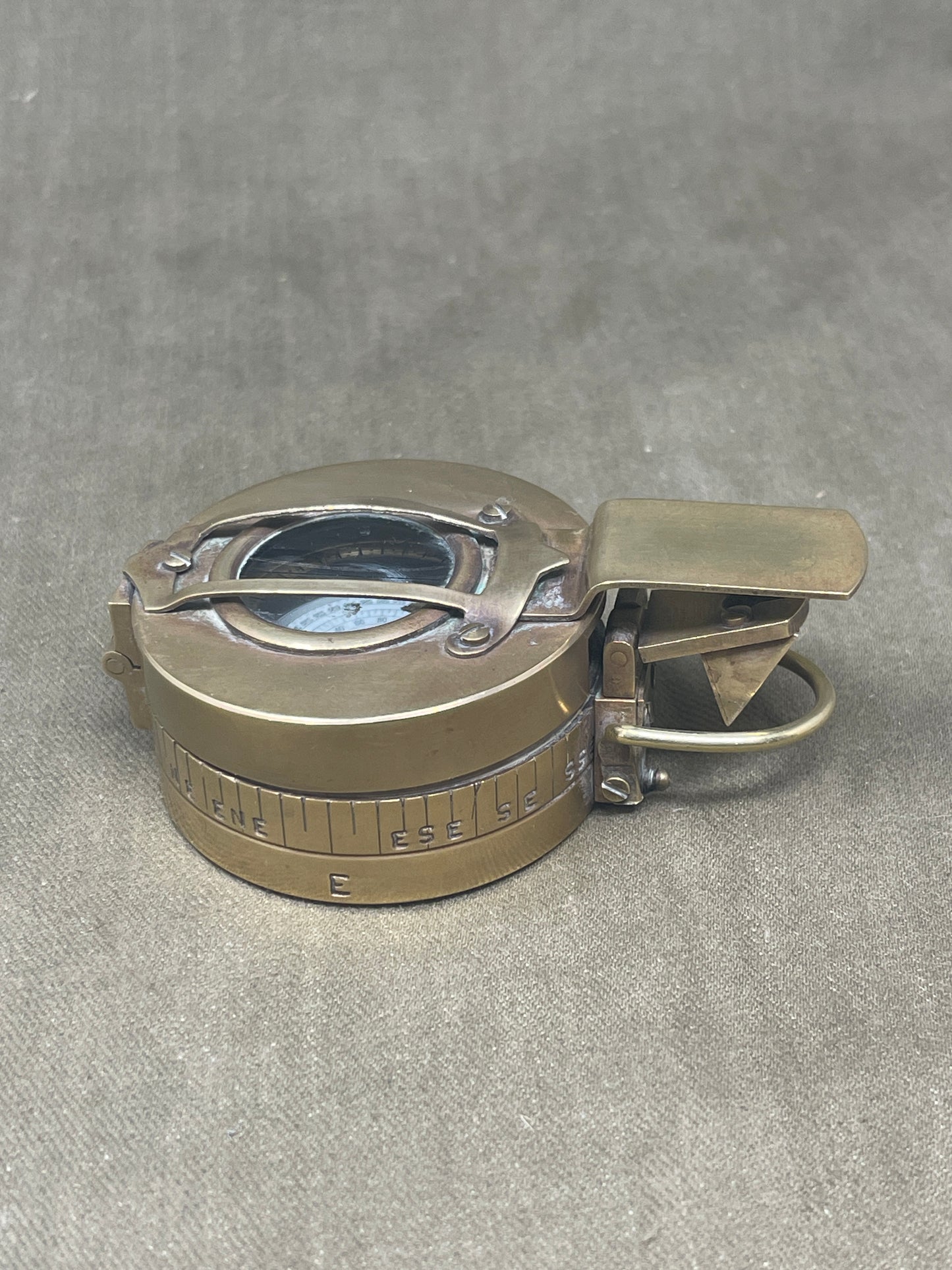 British  Military Prismatic MK III Compass Dated 1940 No NA266322 TG. Co Ltd