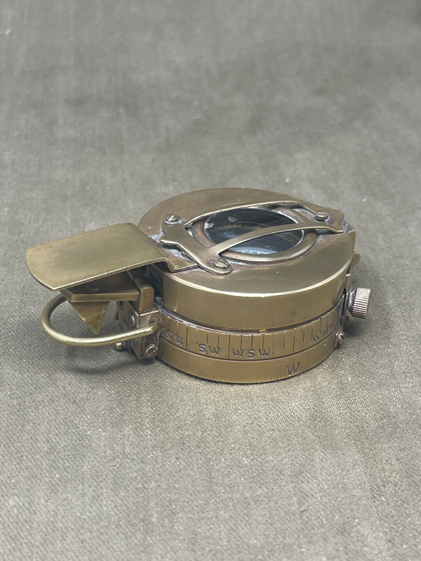 British  Military Prismatic MK III Compass Dated 1940 No NA266322 TG. Co Ltd