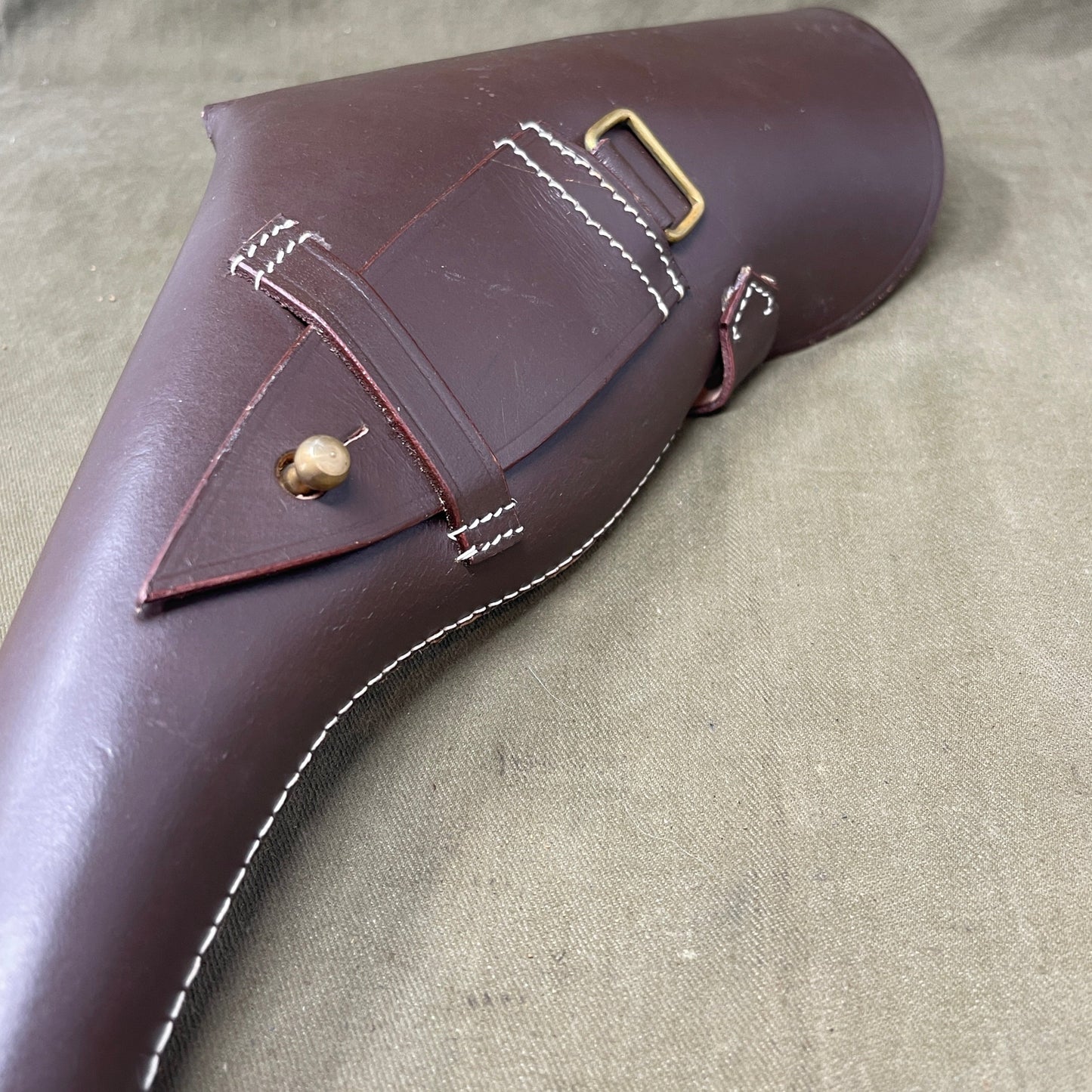 WWI Era British Leather Holster for the Webley 455 Revolver Reproduction