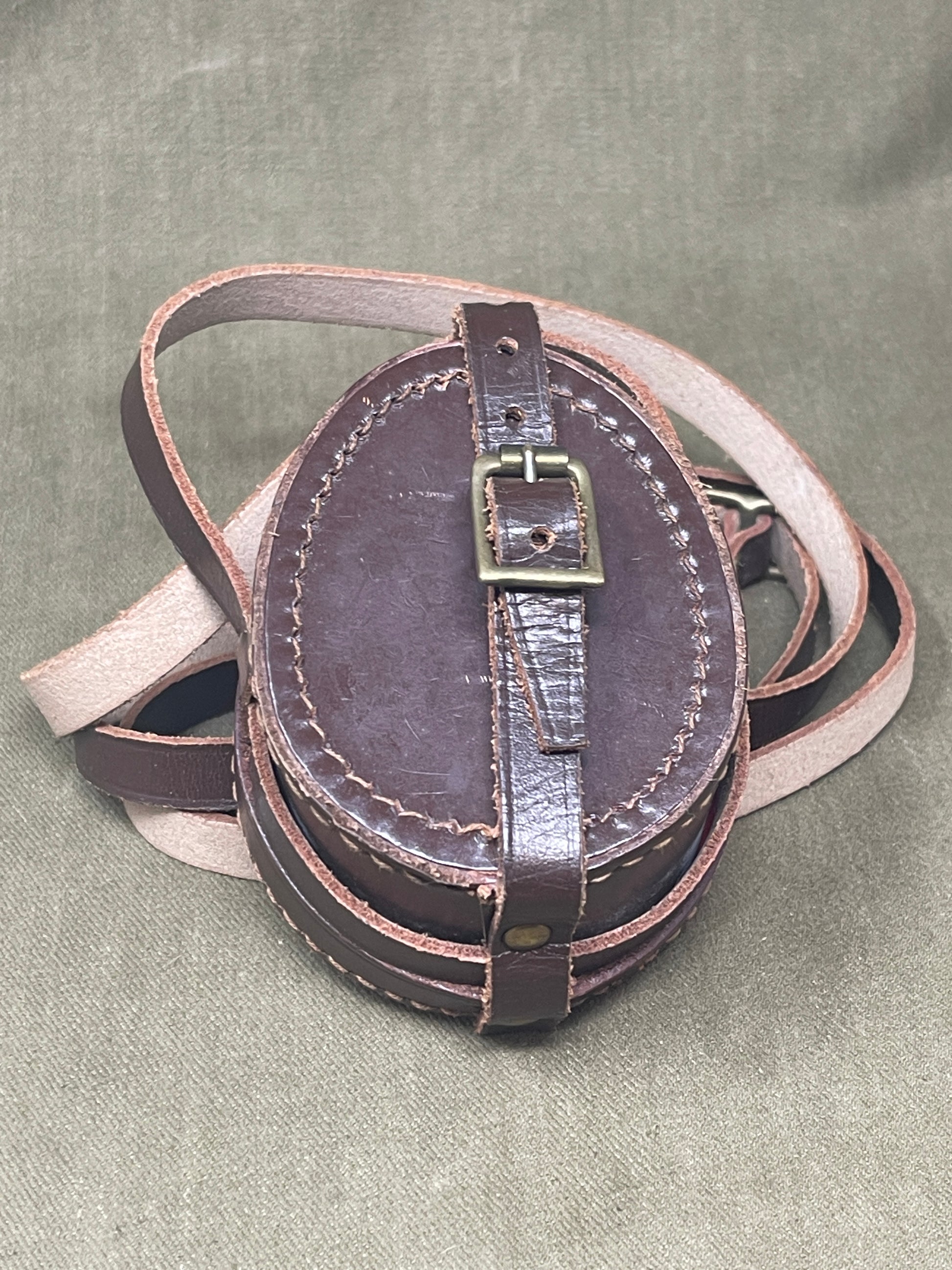 WWII British Prismatic Compass & Leather Case