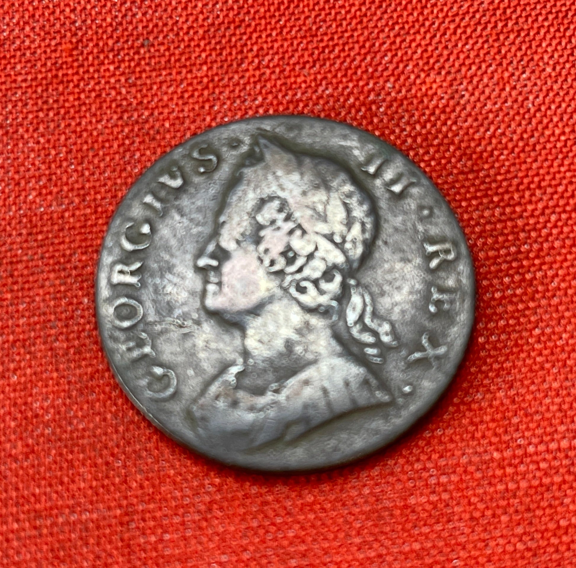 1748 King George II Half Penny