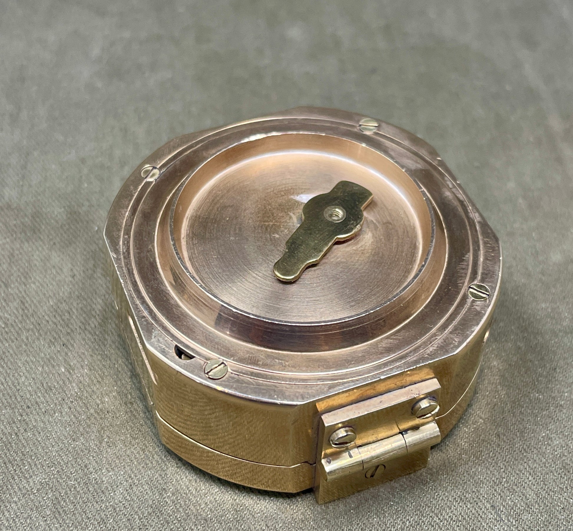 Stanley London Solid Brass Brunton Compass – Nautical Sine Model