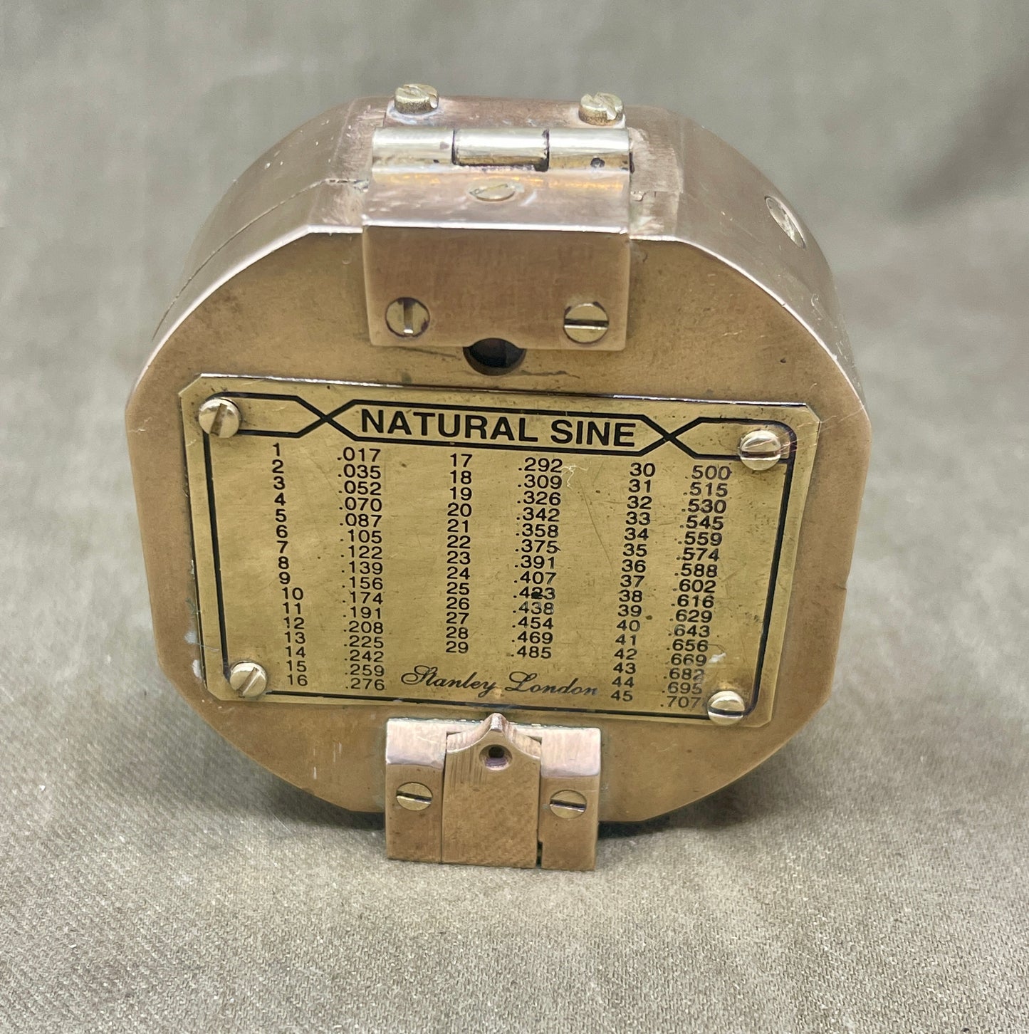 Stanley London Solid Brass Brunton Compass – Nautical Sine Model