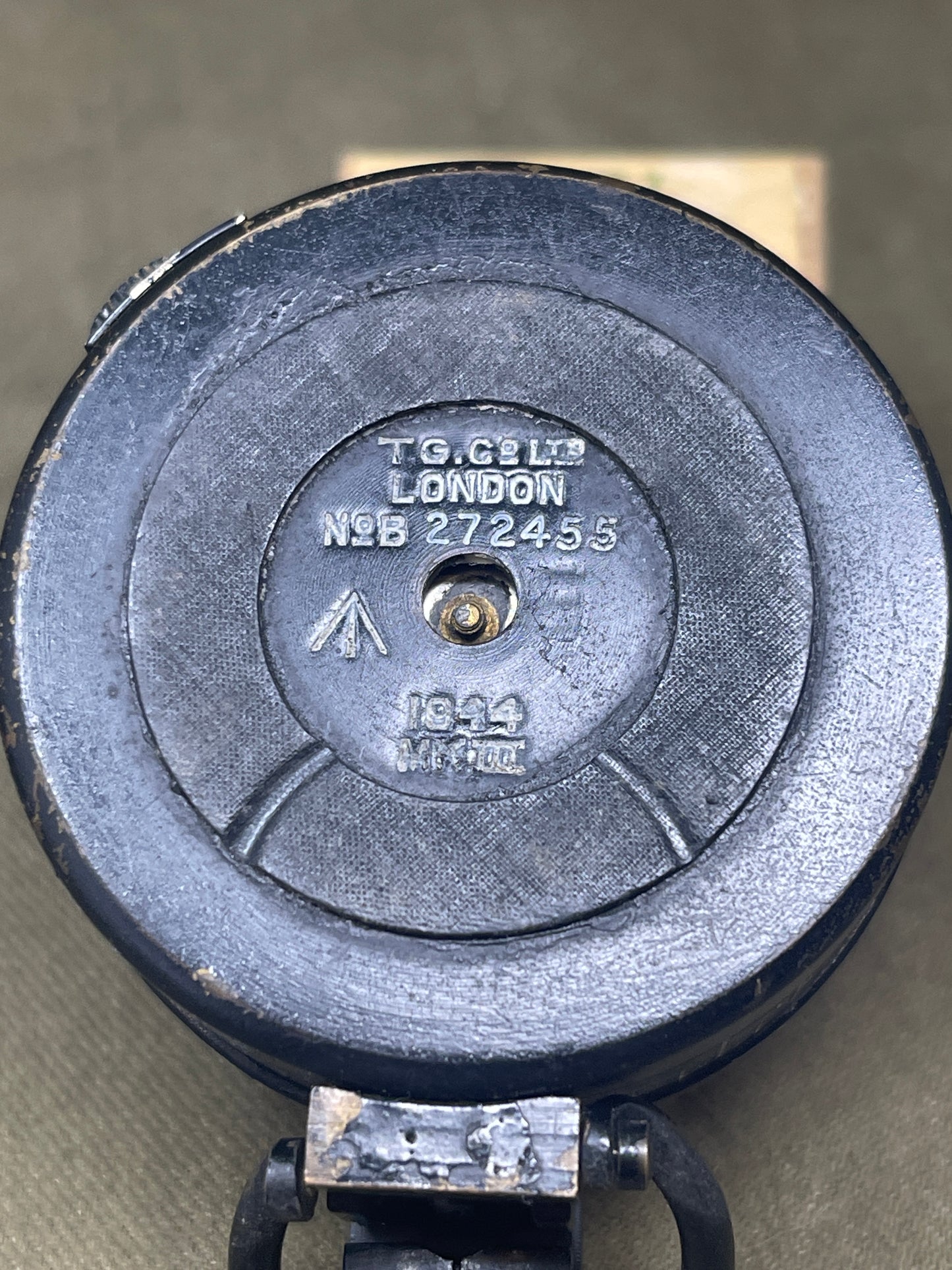 WWII British Prismatic Compass – 1944 T.G. Co Ltd, London NoB 272455