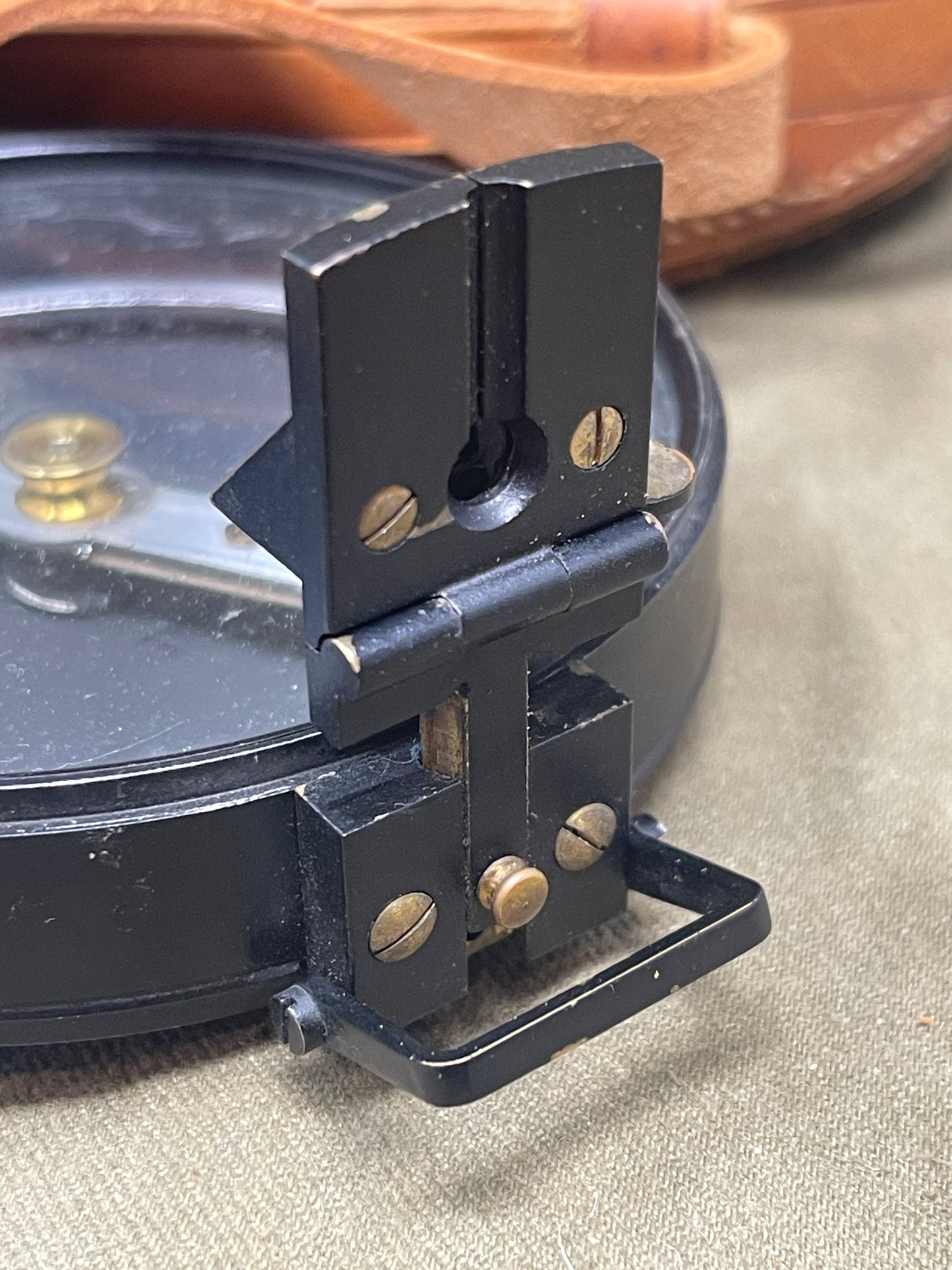 British Artillery Prismatic Compass by Francis Barker & Son.