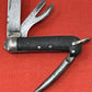 A nice example of a British Jack Knife, Dated 1943 Manufactured in Sheffield by Richards. A genuine antique that is in great condition for its age The blades are in good condition, the chequered Bakelite grip is intact and all the blades lock and close as they should. The steel can opener is in good condition along with the spike. This knife