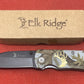 Elk Ridge 118CA UK EDC Woodland Folding Knife - 2.5" Clip Point Locking Blade