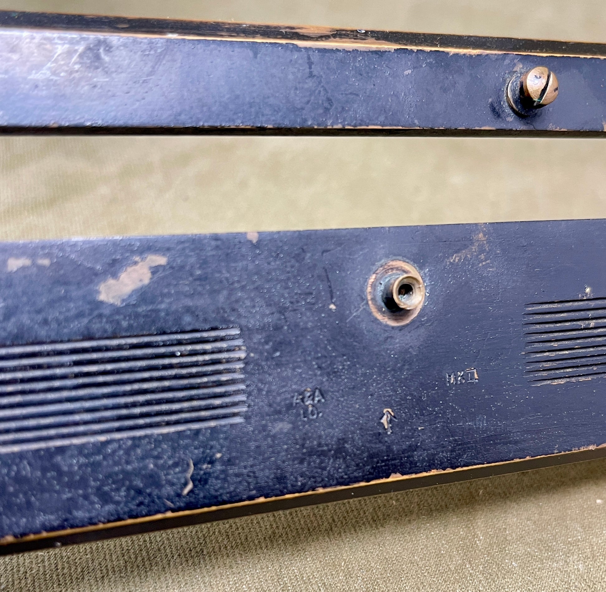 Military Alidade with Parallel MKII Rule with case