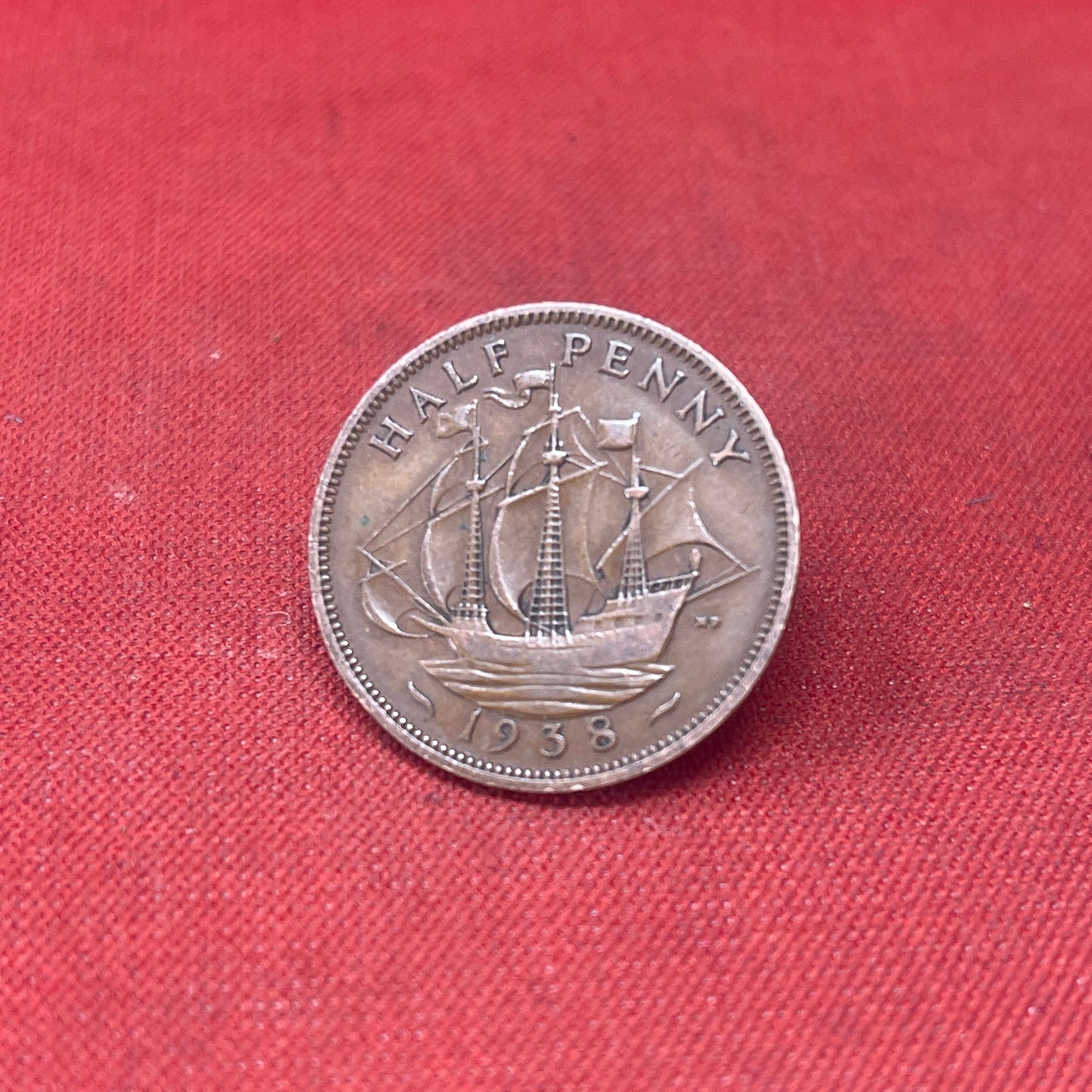 King George VI 1938 Half Penny