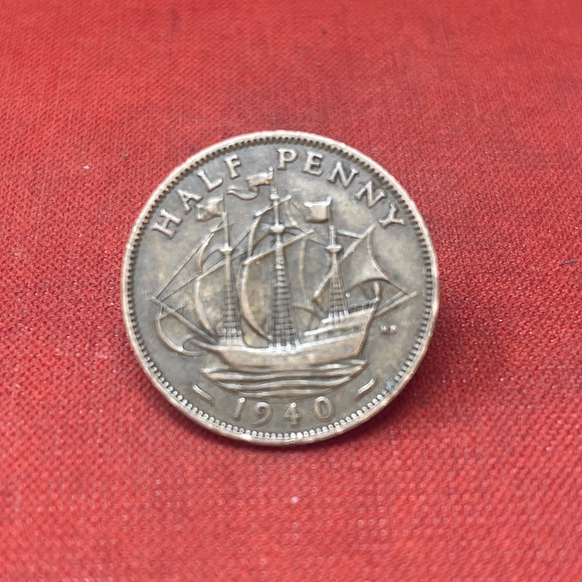 King George VI 1940 Half Penny