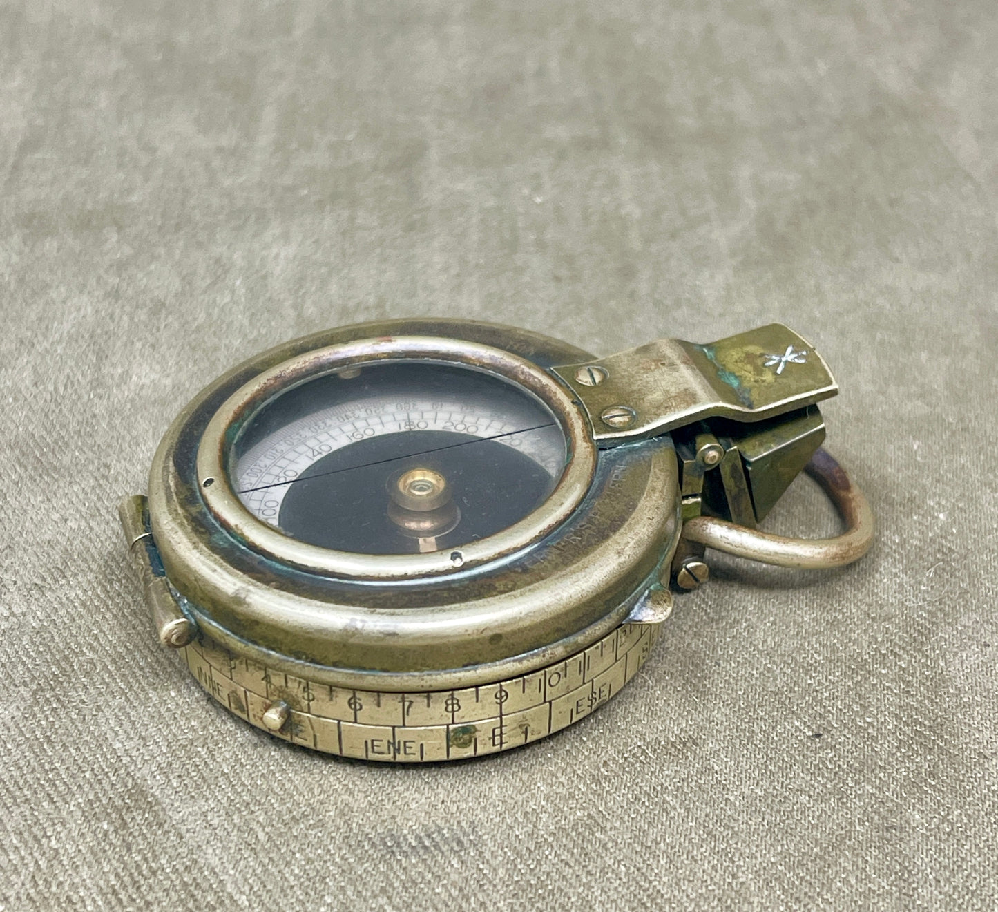WWI British Verner’s Patent Marching Compass – 1917 F-L No. 