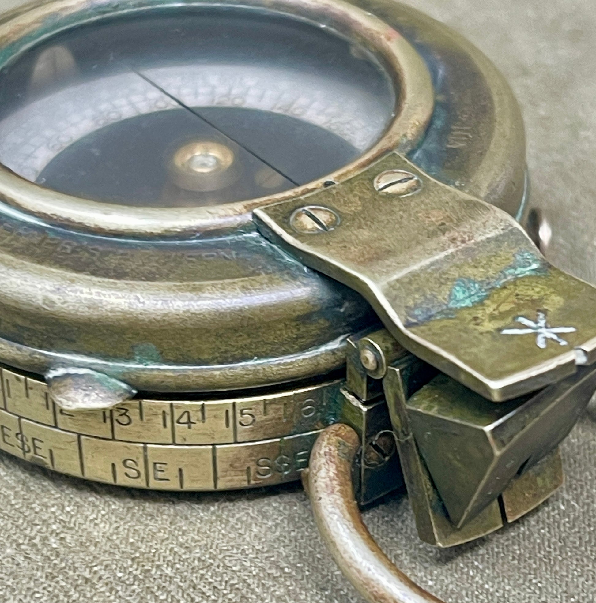 WWI British Verner’s Patent Marching Compass – 1917 F-L No. 