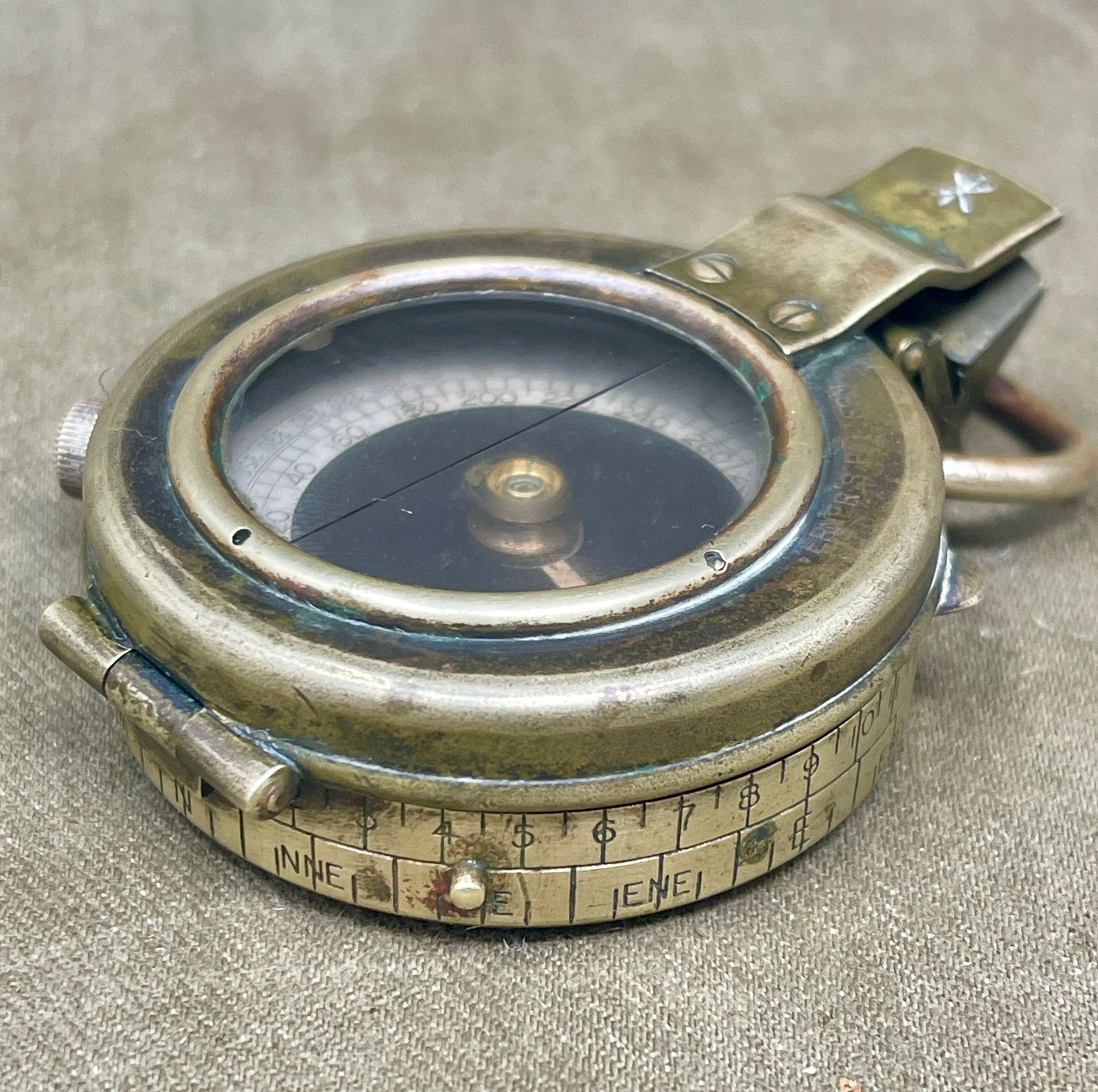 WWI British Verner’s Patent Marching Compass – 1917 F-L No. 