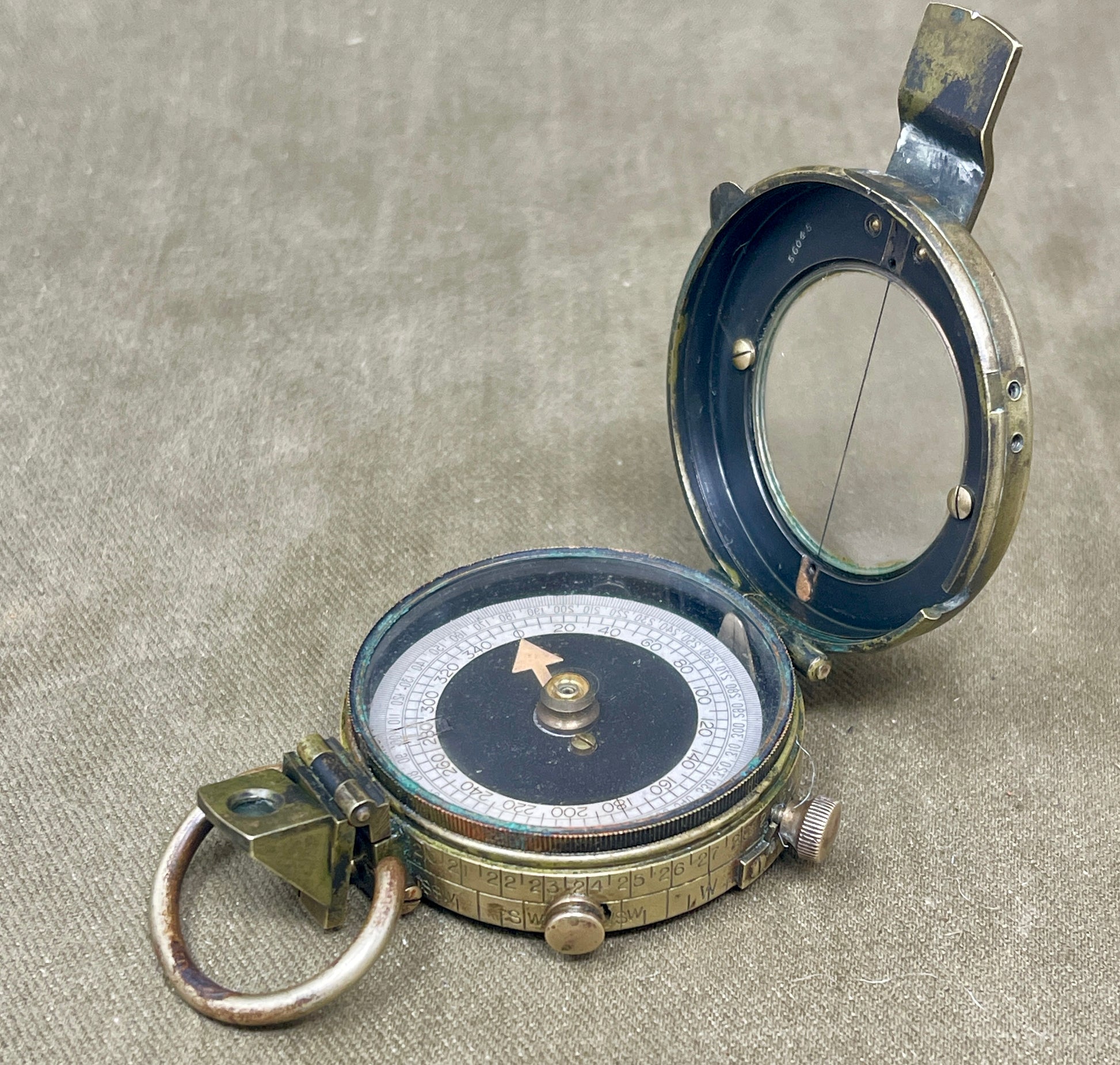 WWI British Verner’s Patent Marching Compass – 1917 F-L No. 