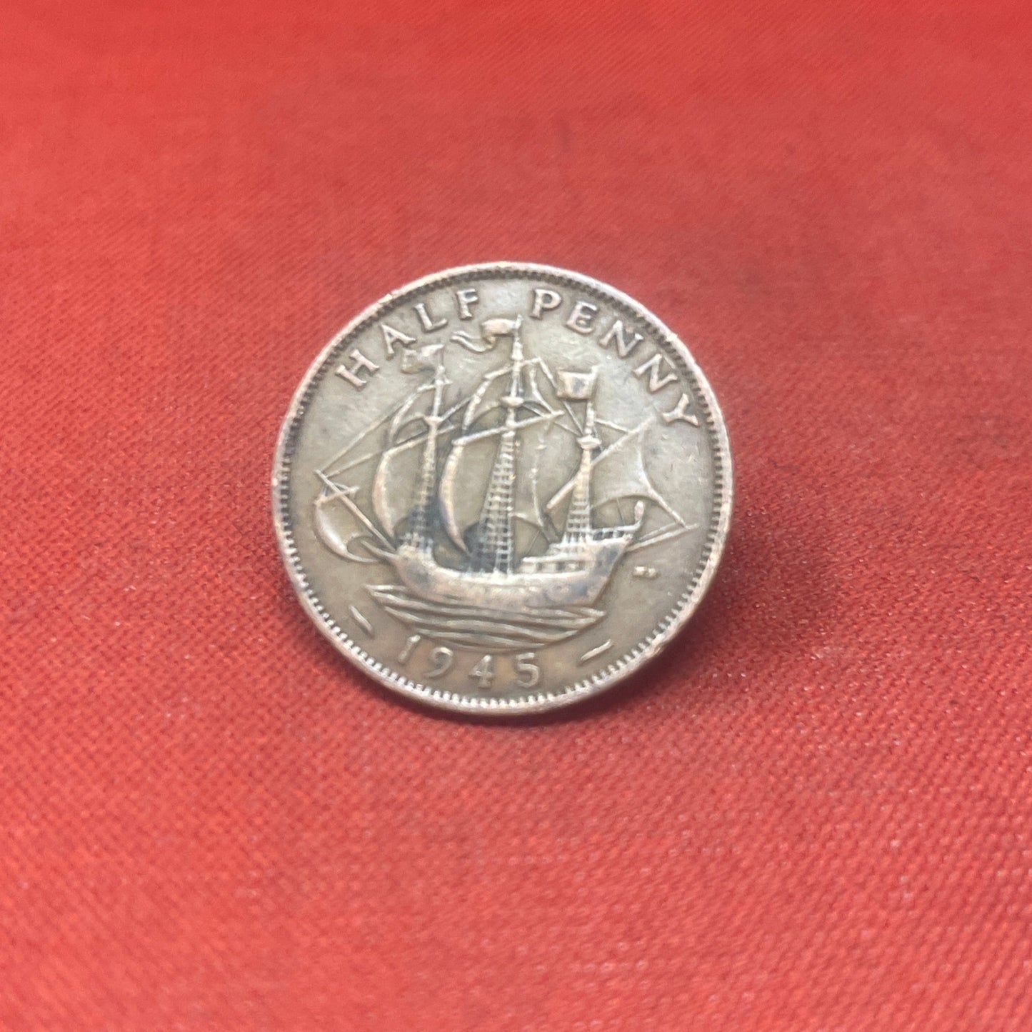 King George VI 1945 Half Penny
