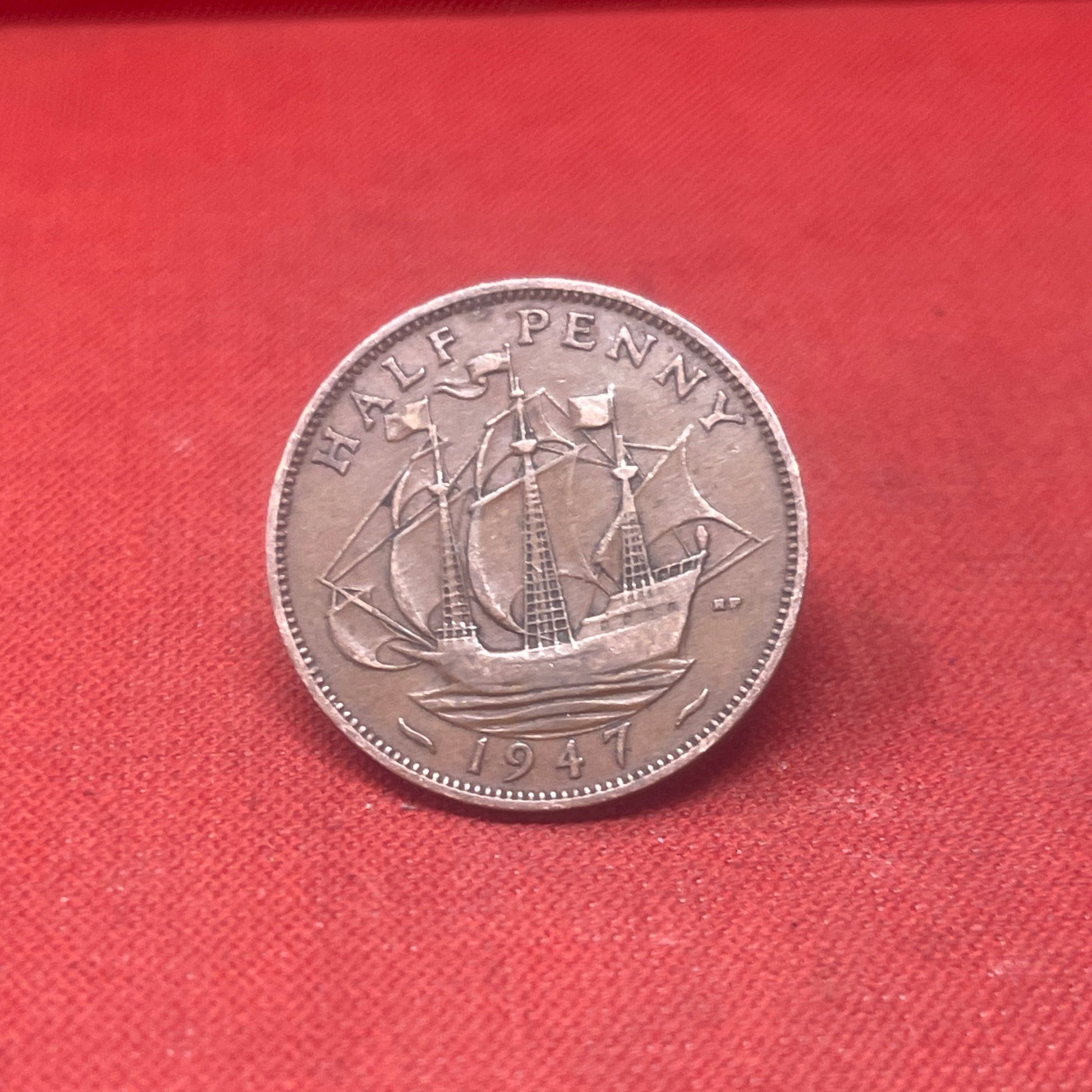 King George VI 1947 Half Penny