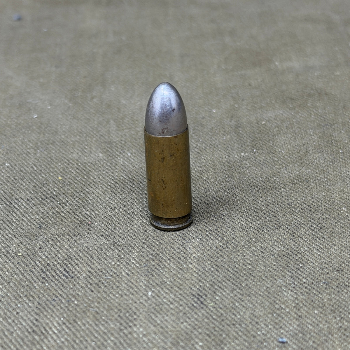Original WW1 1916 Sellier & Bellot 9mm Pistol Cartridge – S&B Headstamp – Inert