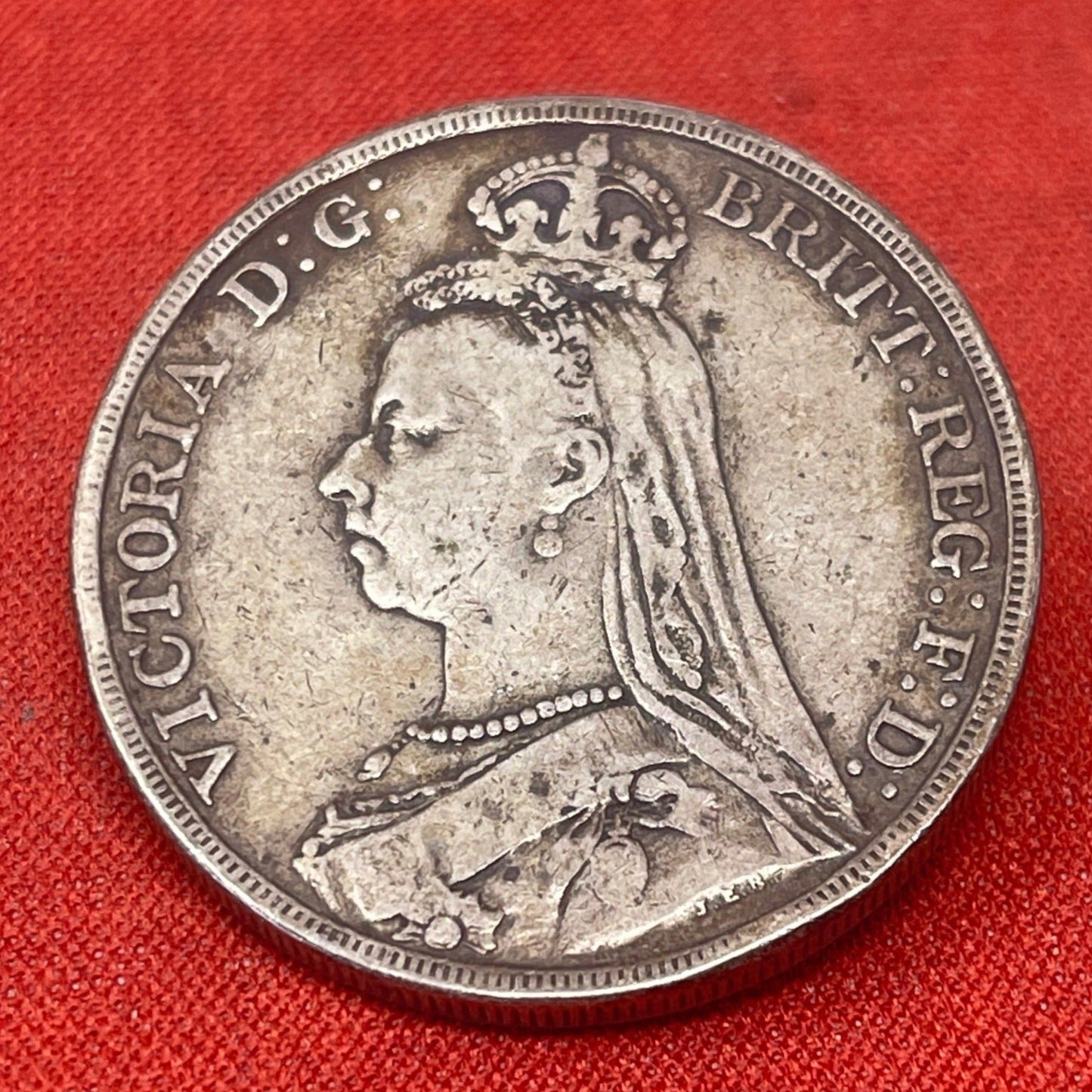 Queen Victoria 1890 Silver Crown