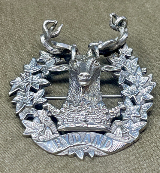 Gordon Highlanders Regiment Officer's Cap Badge