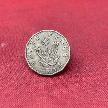 King George VI 1944 Threepence Coin