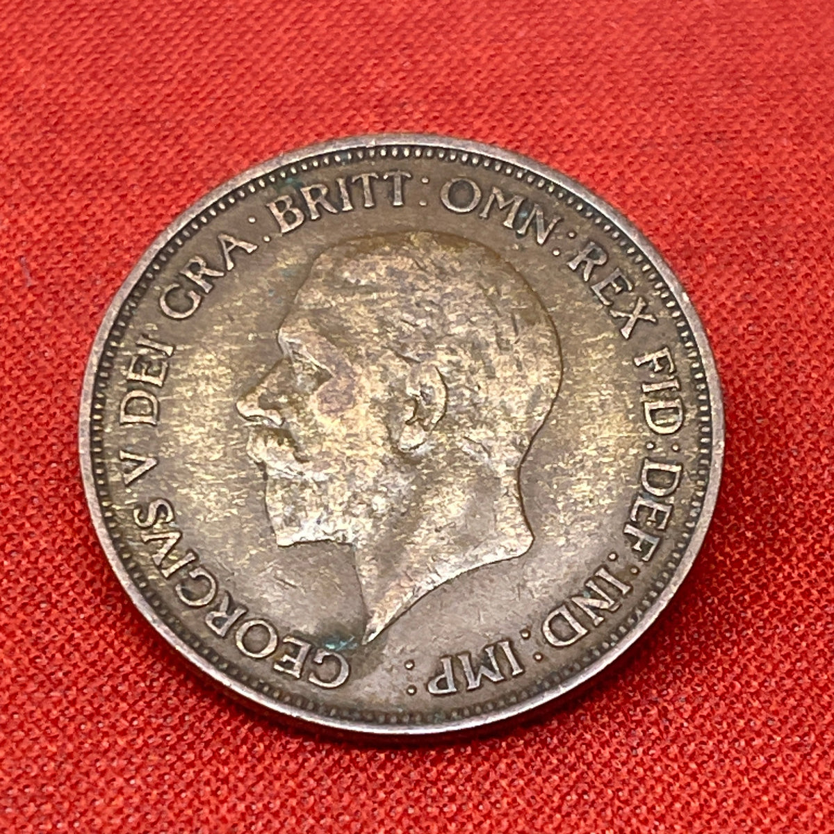 King George V One Penny Dated 1936