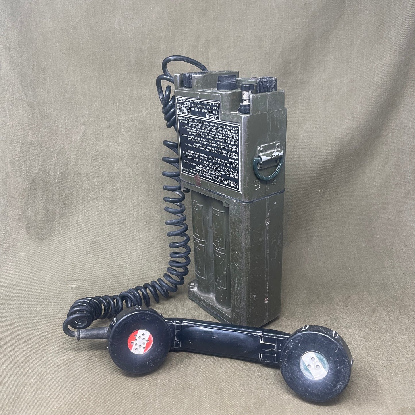 Racal Field Telephone Assy UK PTC404 - 6582428SOR