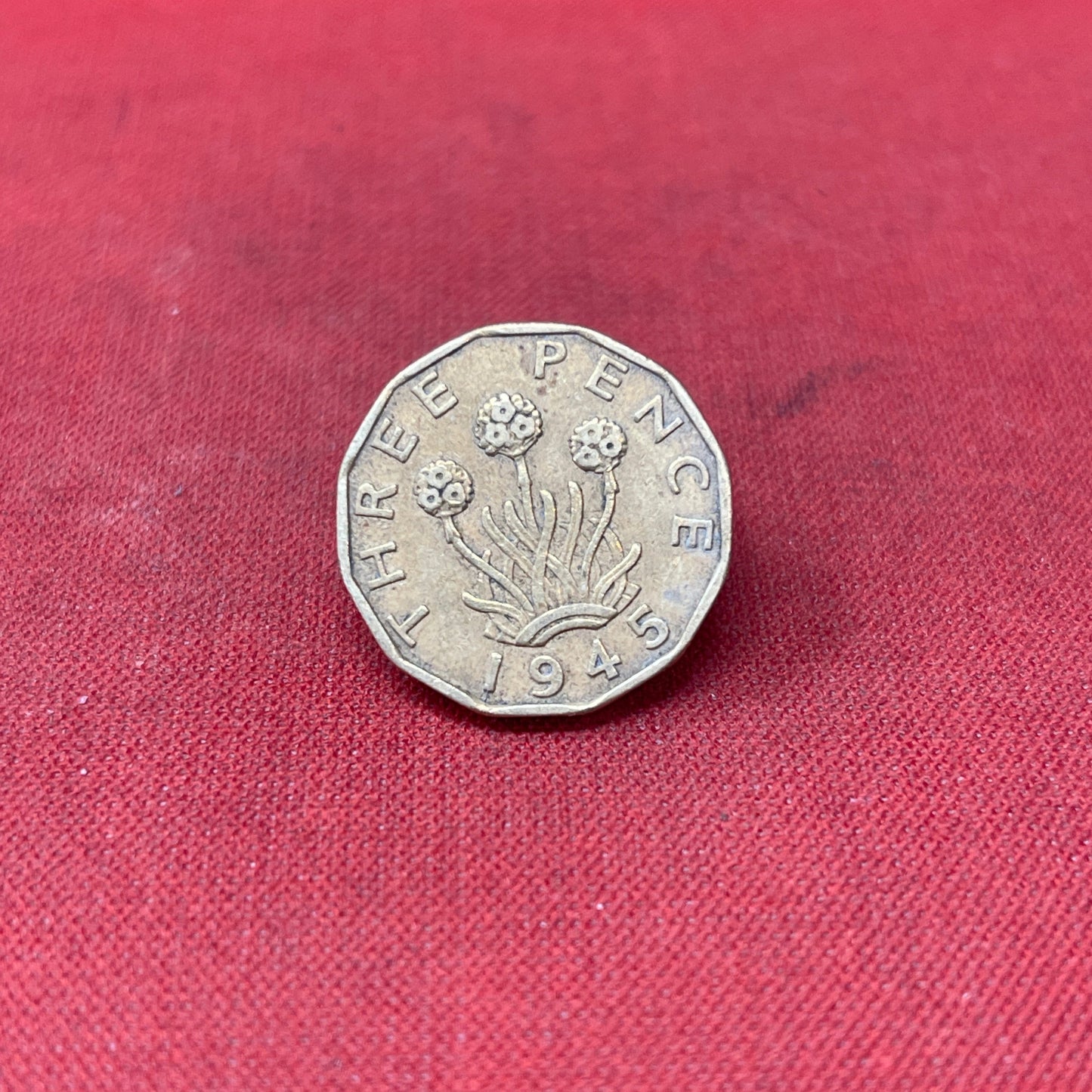 King George VI 1945 Threepence Coin