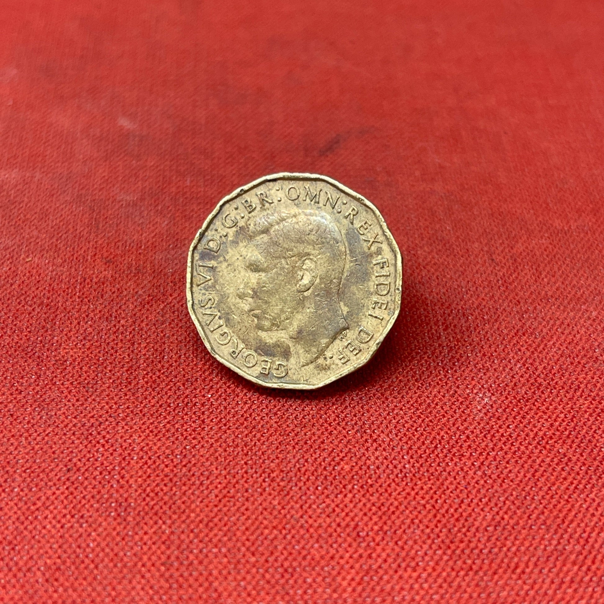 King George VI 1951 Threepence Coin