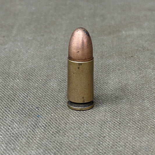 Original WW1 German 9mm Parabellum Cartridge – Spandau – June 1917 – Inert