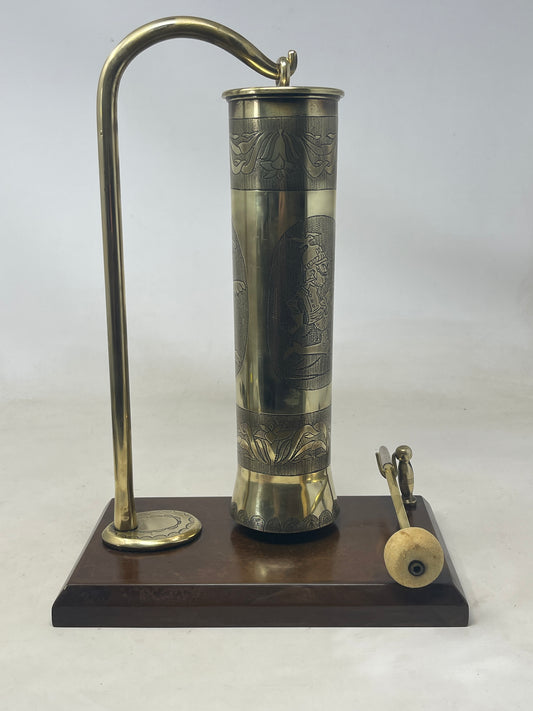 Trench Art  6 Pdr Shell Case Dinner Bell/Gong with striker