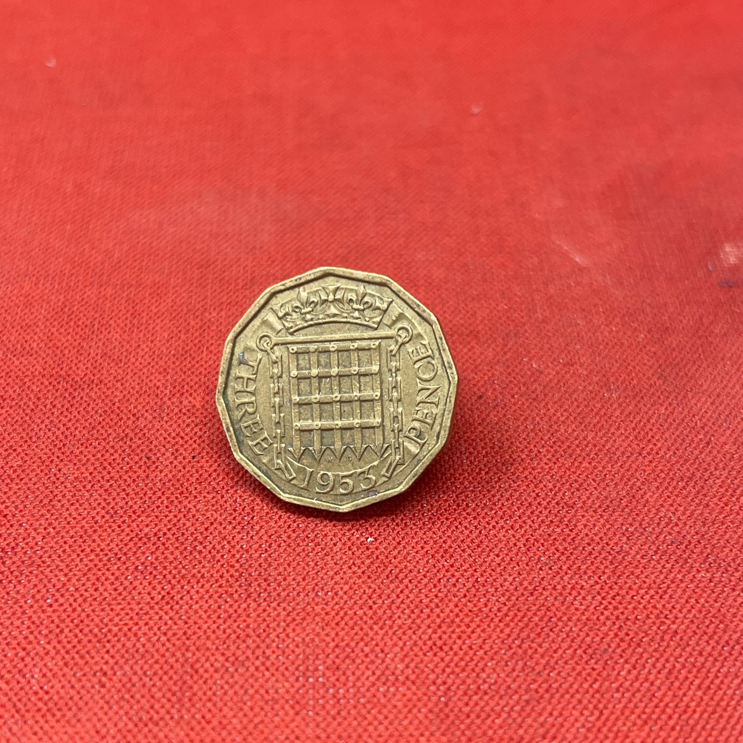 King George VI 1953 Threepence Coin