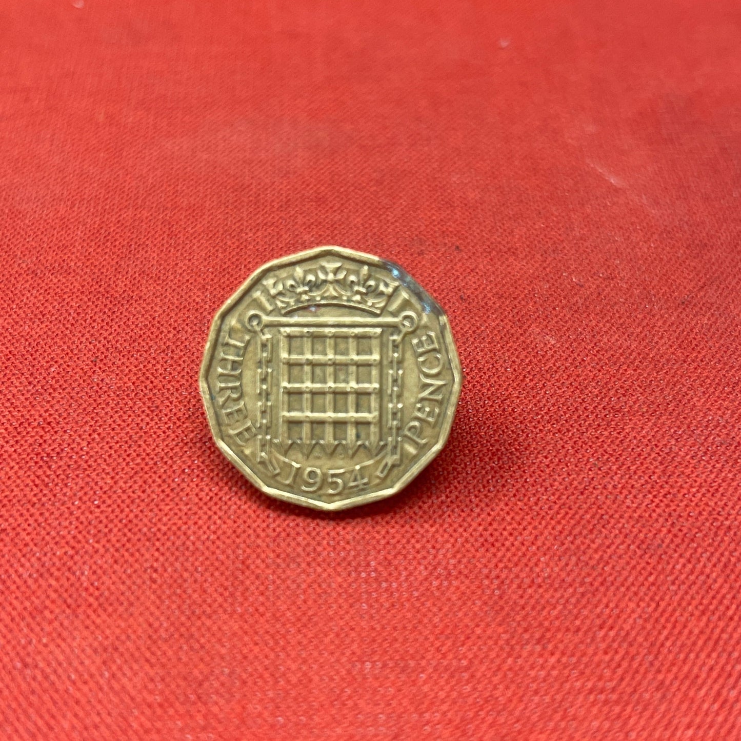 King George VI 1954 Threepence Coin