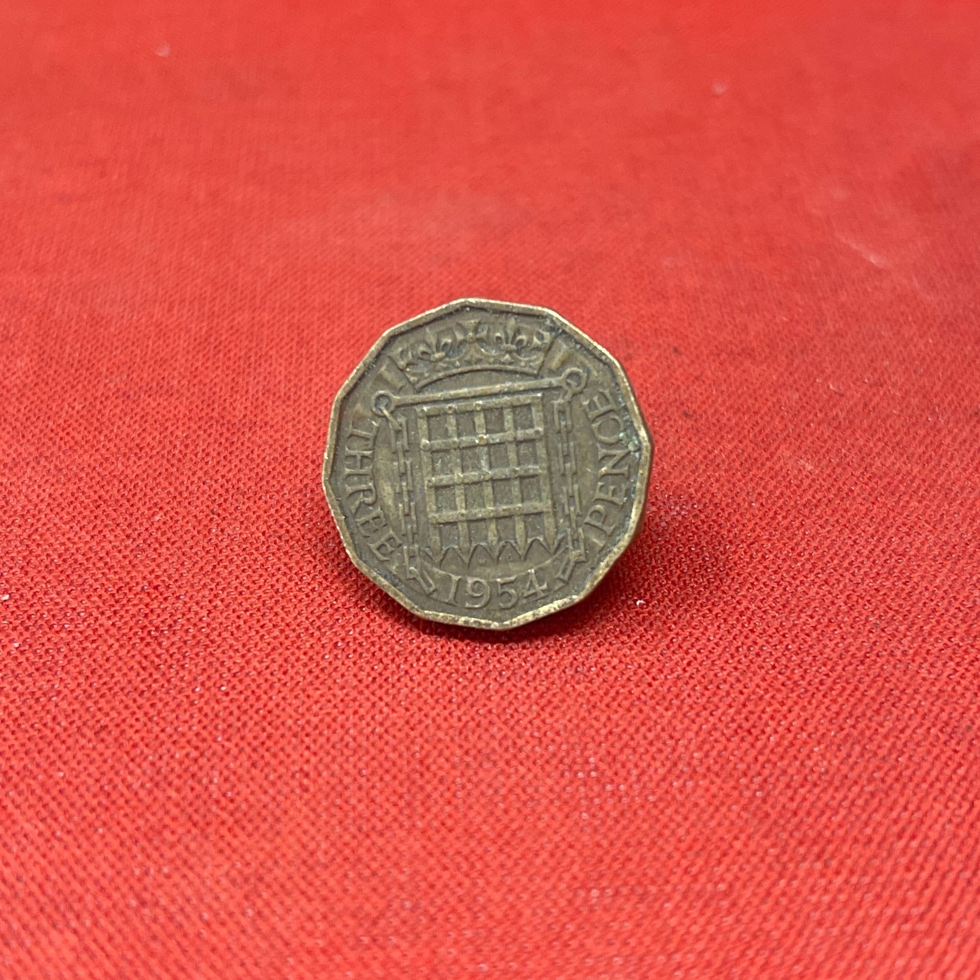 King George VI 1954 Threepence Coin