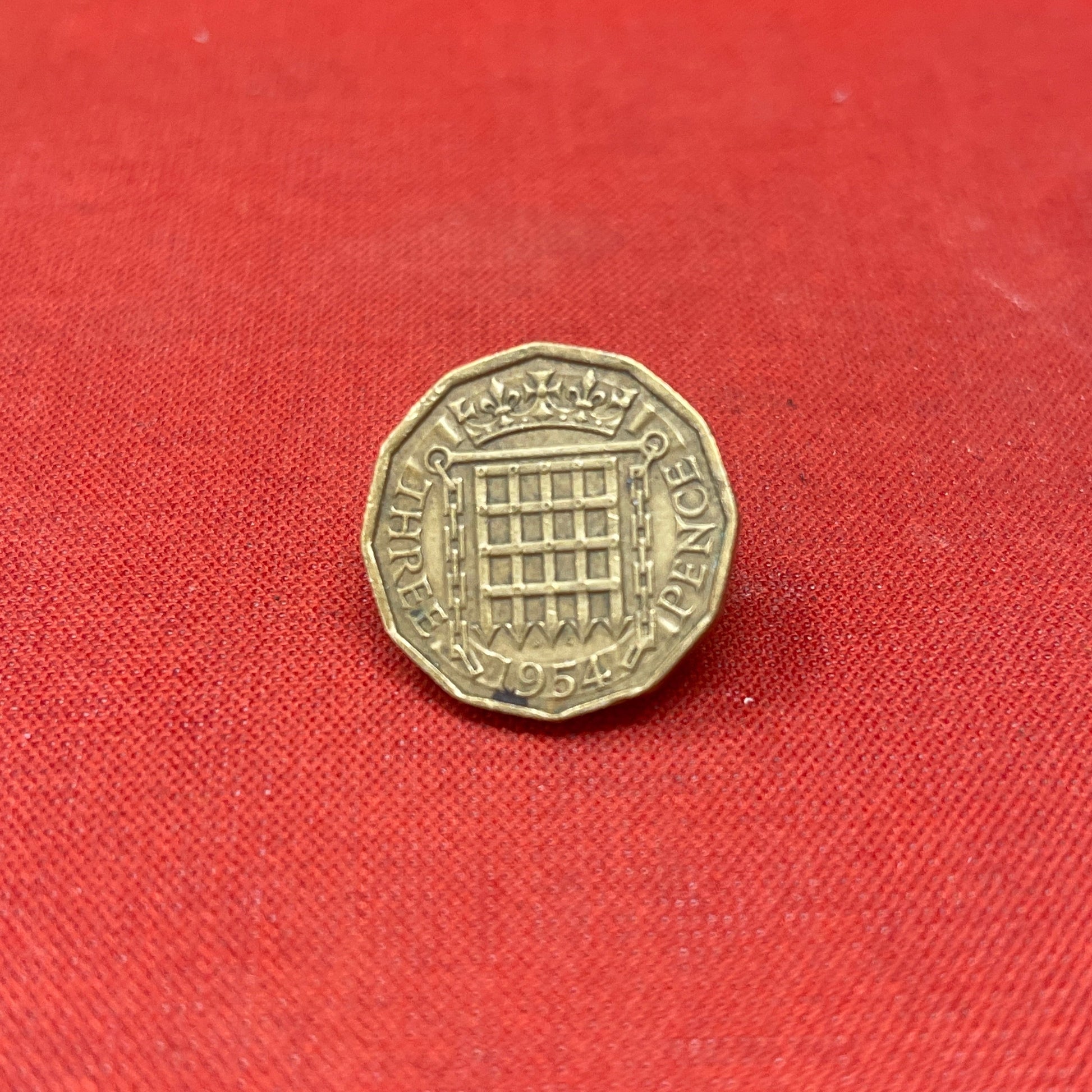 King George VI 1954 Threepence Coin