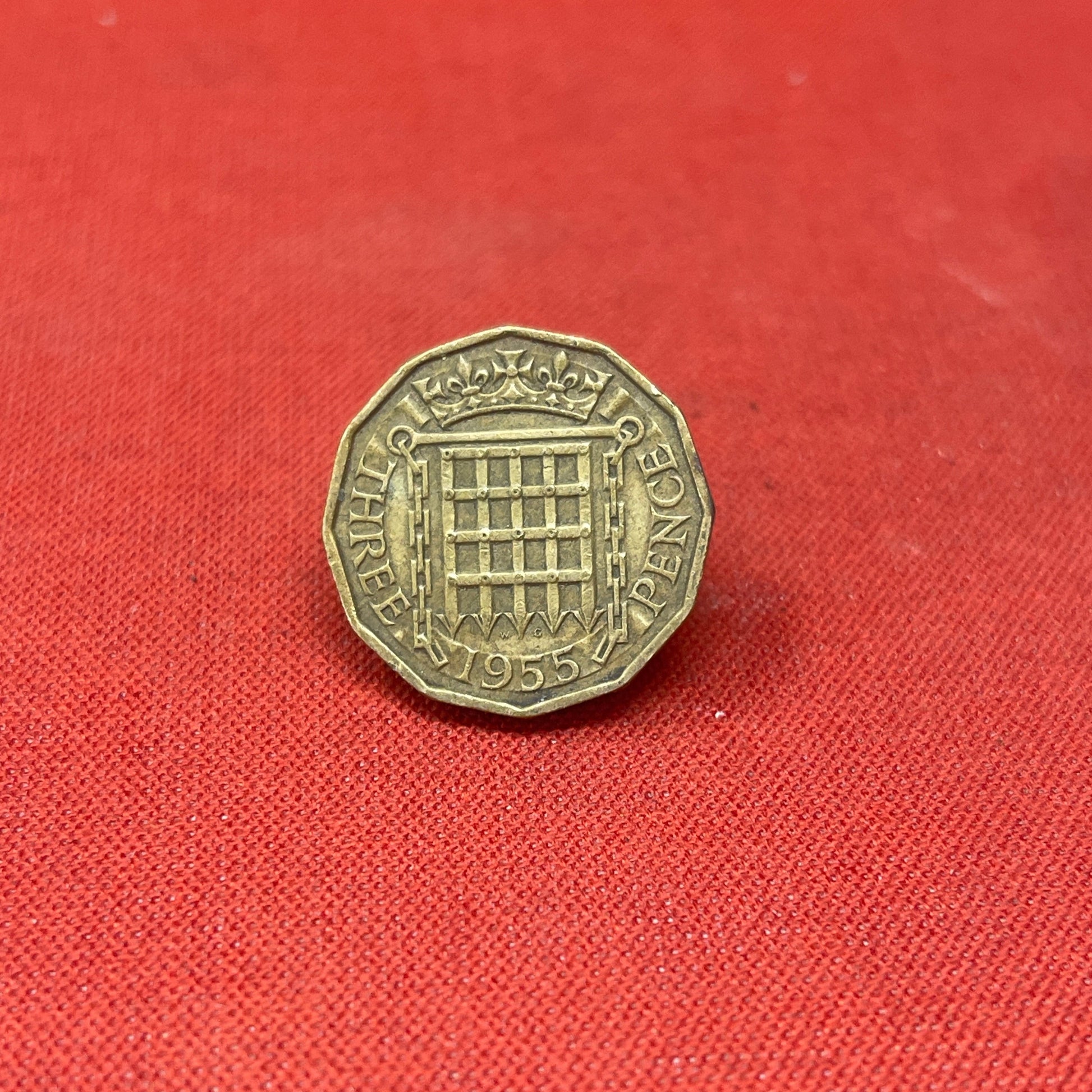 King George VI 1955 Threepence Coin